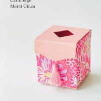 カルトナージュ　ティッシュボックス (3)